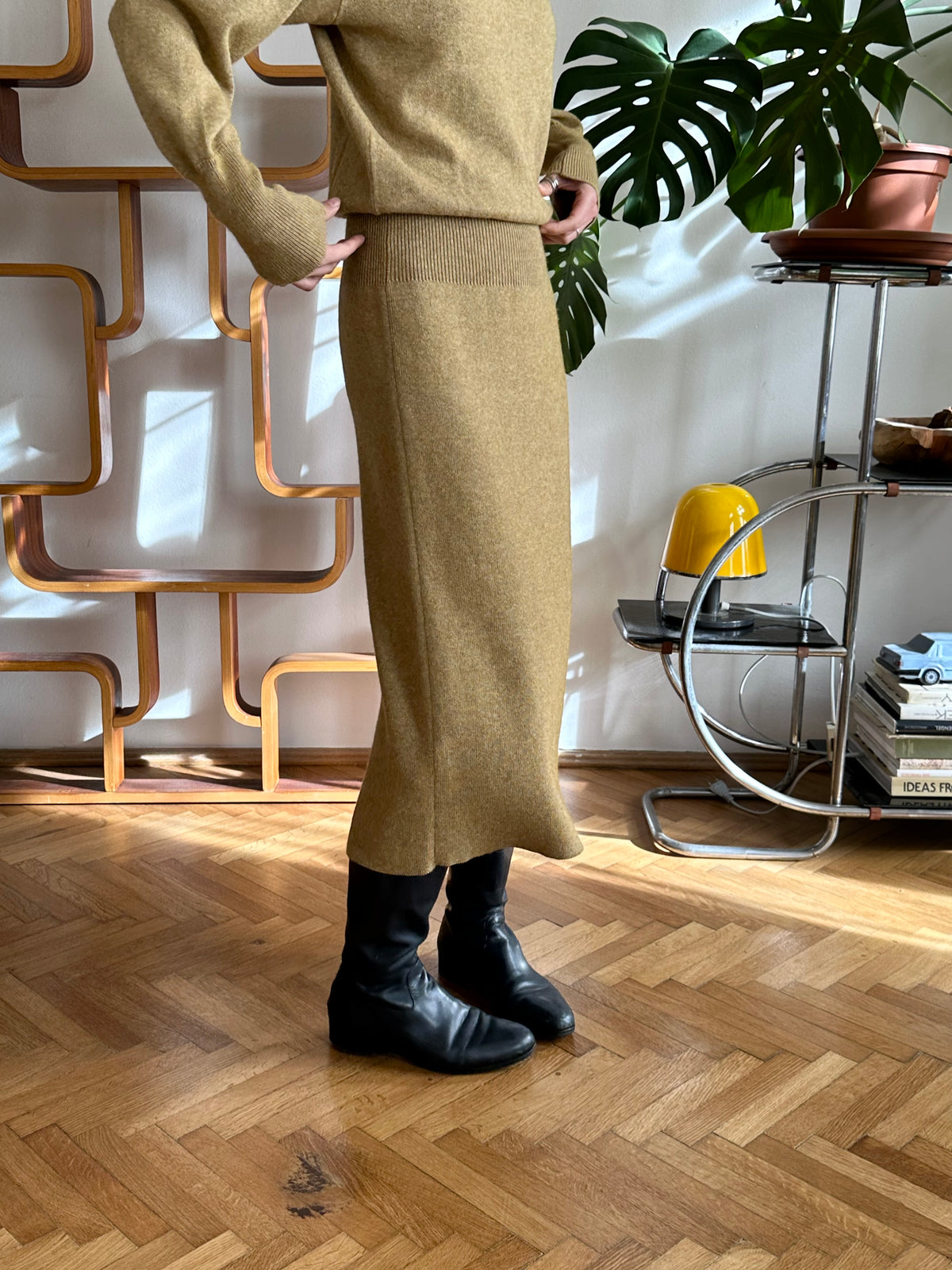 1980s JIL SANDER+ knit long dress