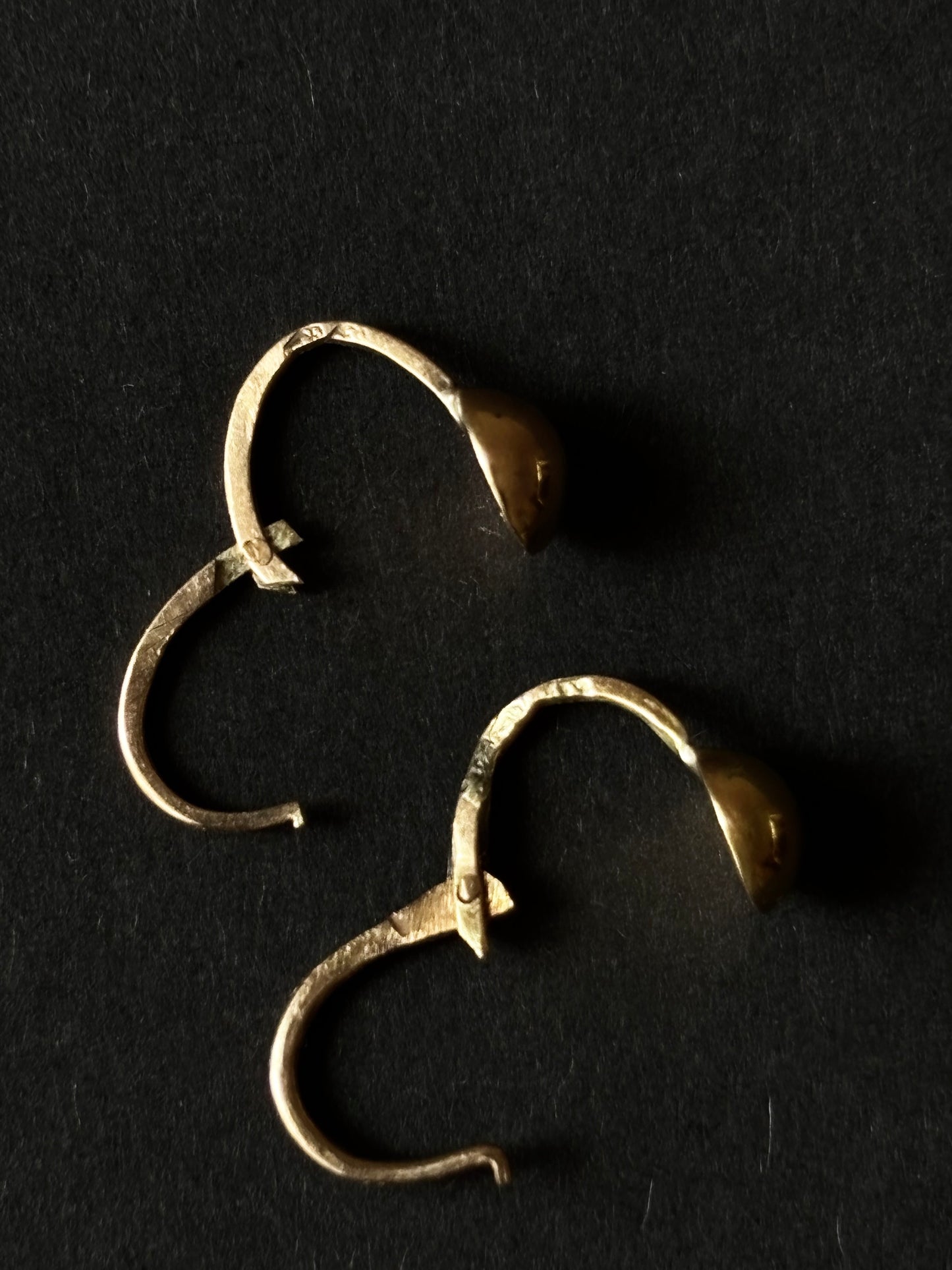 1890s Austrian Monarchy baby earrings Au580