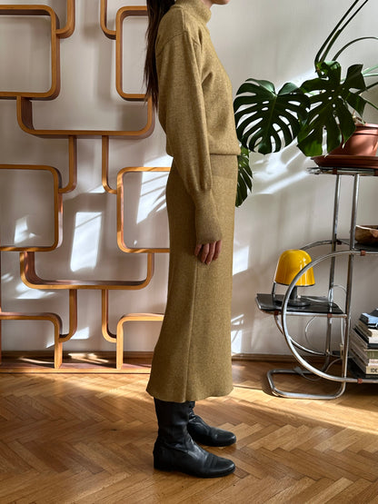 1980s JIL SANDER+ knit long dress