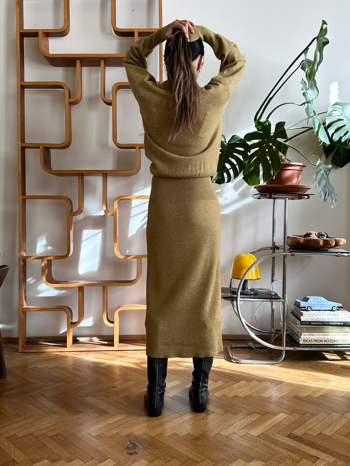 1980s JIL SANDER+ knit long dress