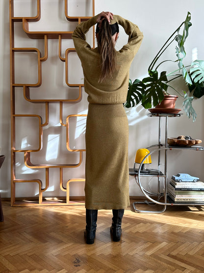 1980s JIL SANDER+ knit long dress