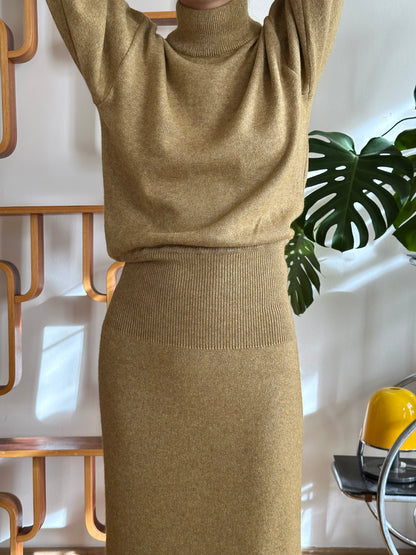 1980s JIL SANDER+ knit long dress