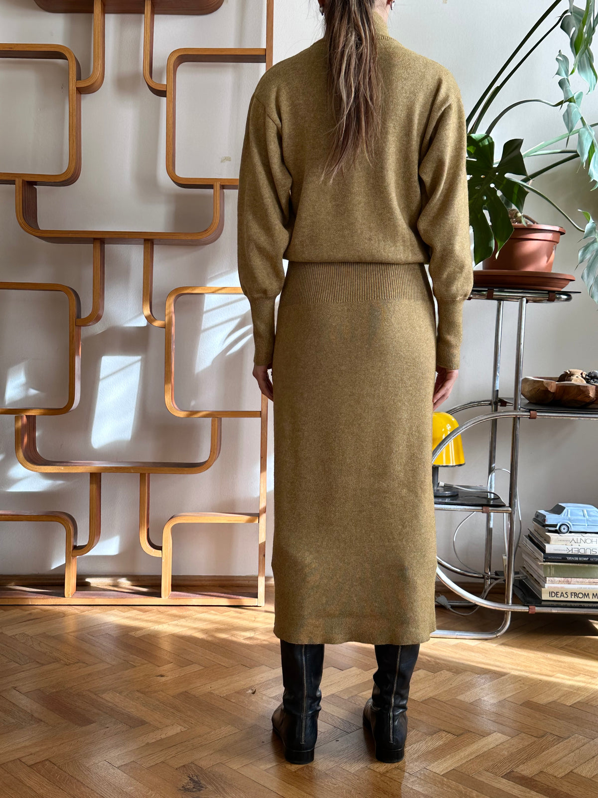 1980s JIL SANDER+ knit long dress