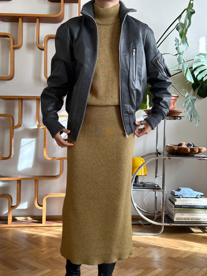 1980s JIL SANDER+ knit long dress