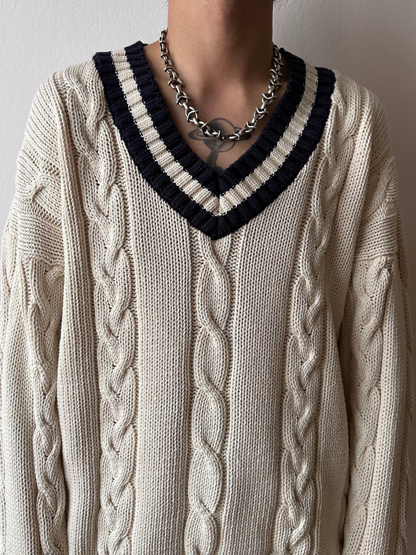 90s Tilden knit sweater