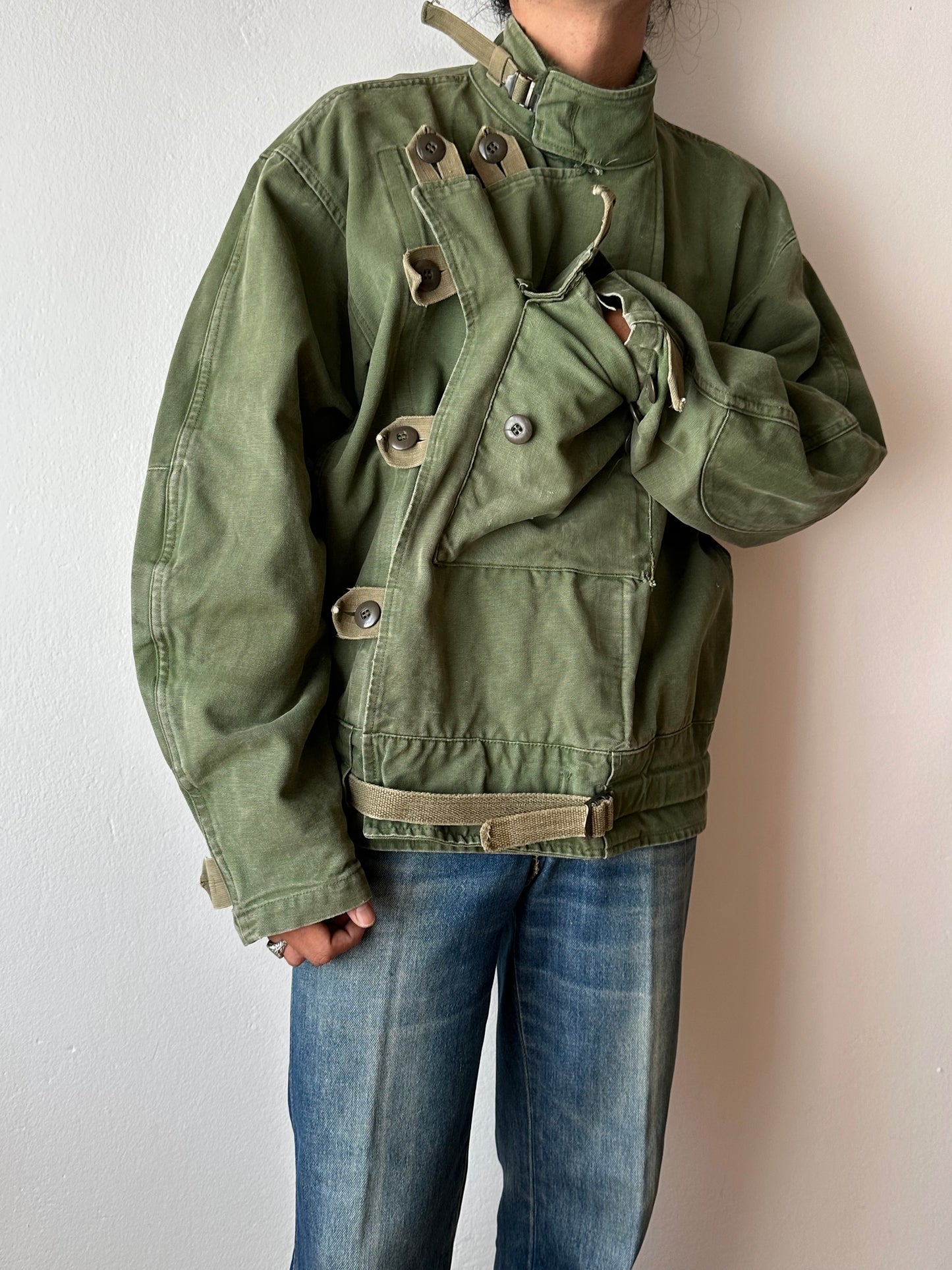 60's 60年代 Swedish motorcycle jacket スウェーデン軍 モーターサイクル ジャケット タンカース  ヴィンテージ ミリタリー military プラハ 古着屋 古着 Praha Prague Vintage store ユーロ古着 ユーロミリタリー ヨーロッパ古着