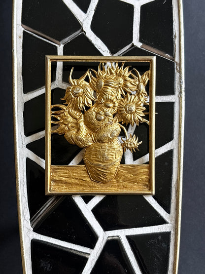 1950-60s Van Gogh Les Tournesols brooch Ag850