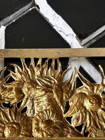 1950-60s Van Gogh Les Tournesols brooch Ag850