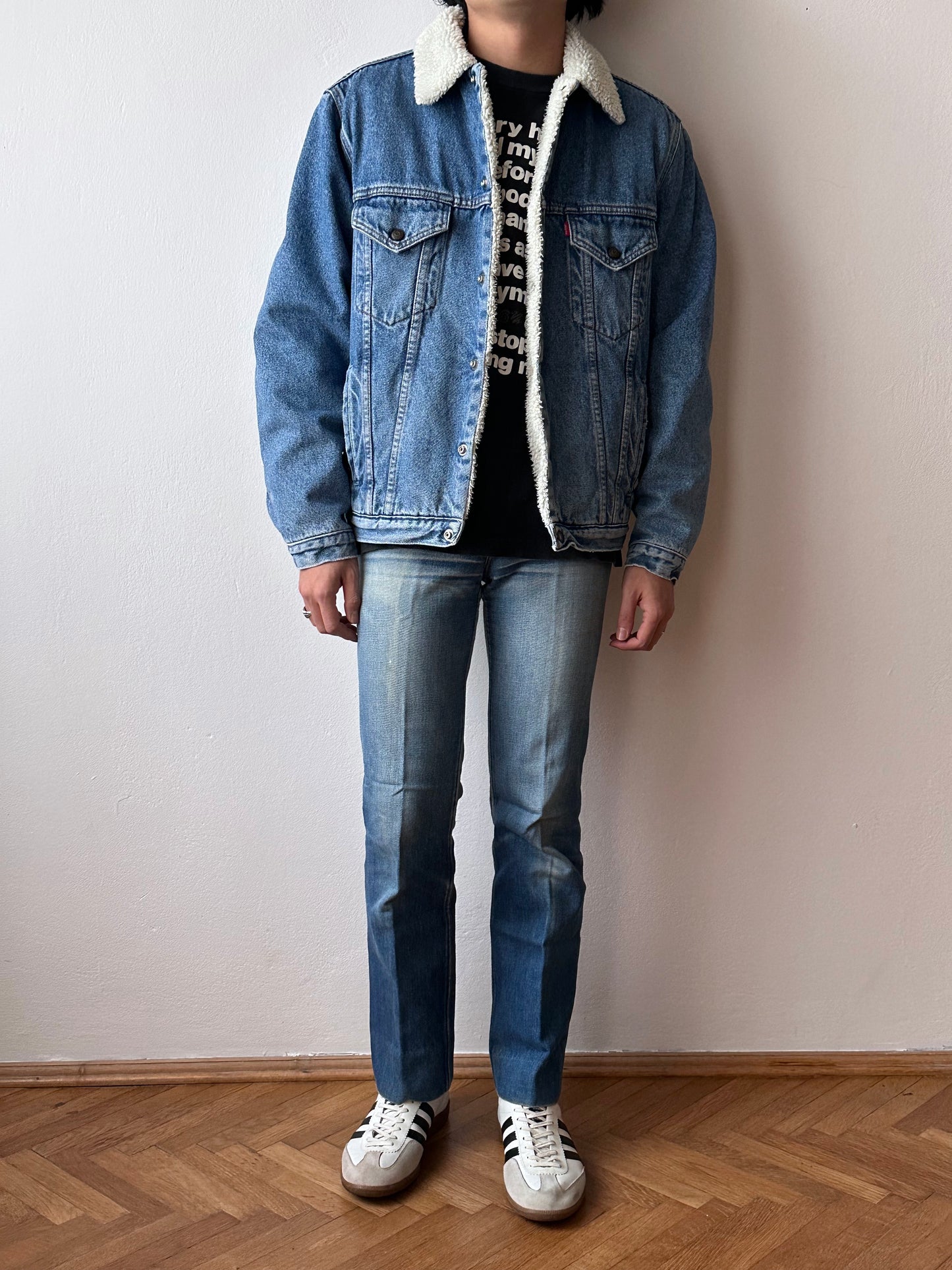 Levi's 1980s sherpa denim trucker