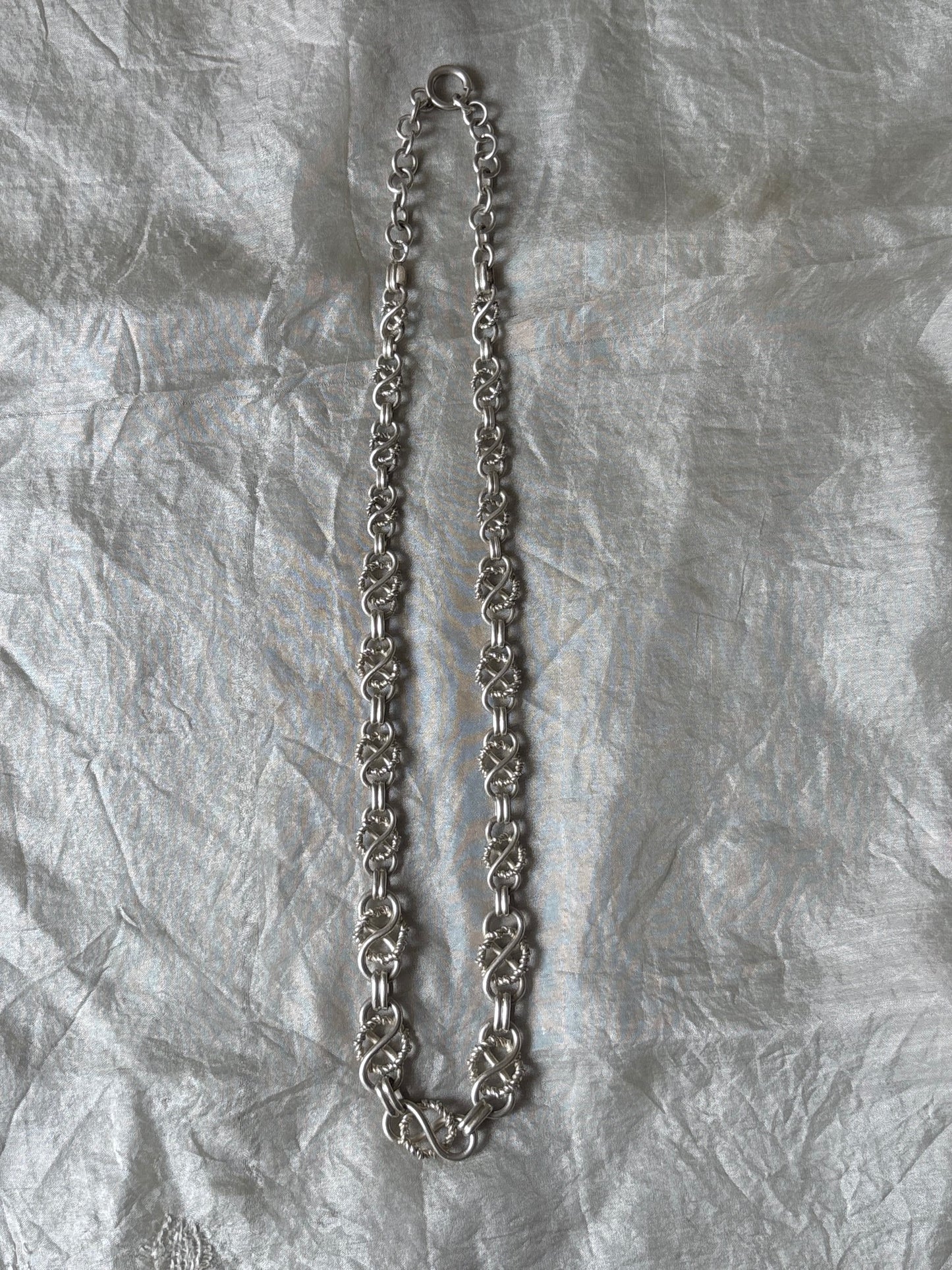 1910-20s Austria monarchy chain necklace Ag900