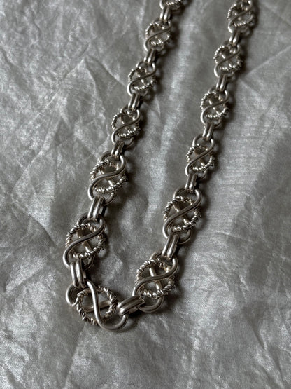 1910-20s Austria monarchy chain necklace Ag900