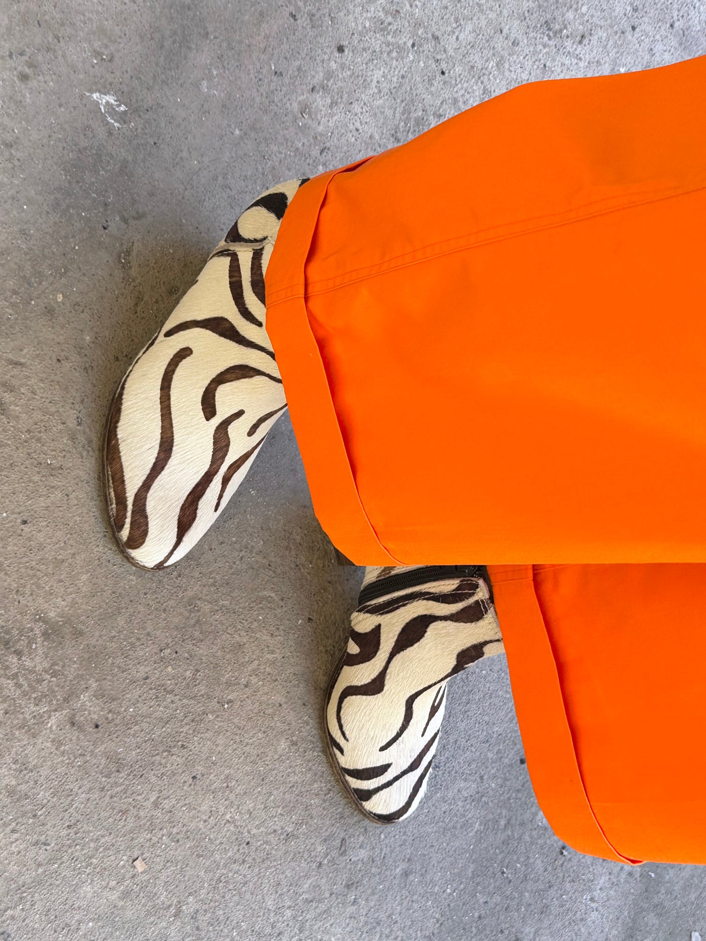 haircalf zebra fur boots