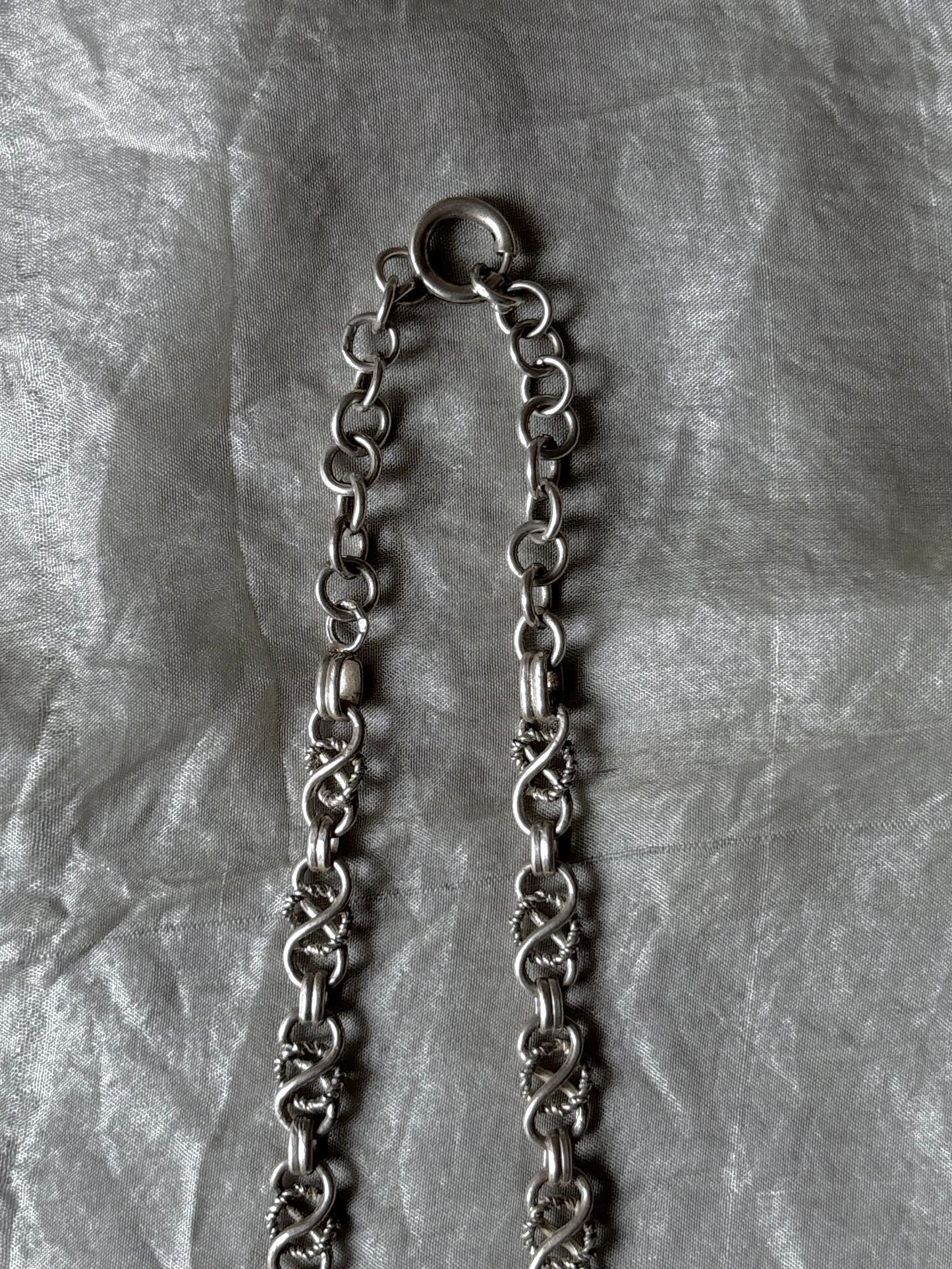 1910-20s Austria monarchy chain necklace Ag900