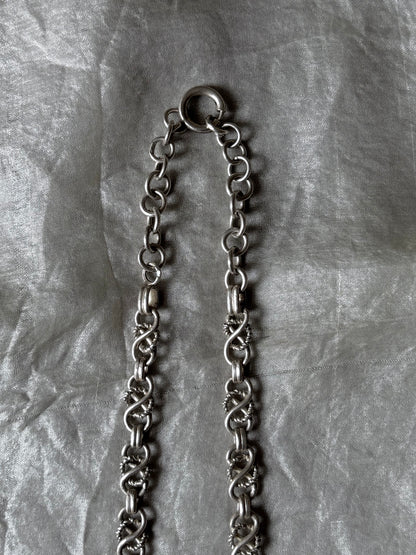 1910-20s Austria monarchy chain necklace Ag900