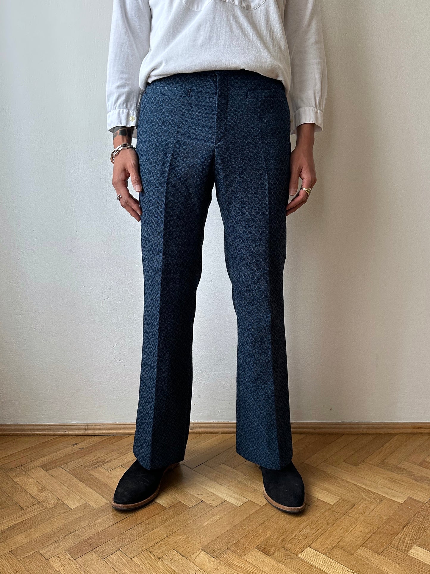 1970s Poly trousers - w28