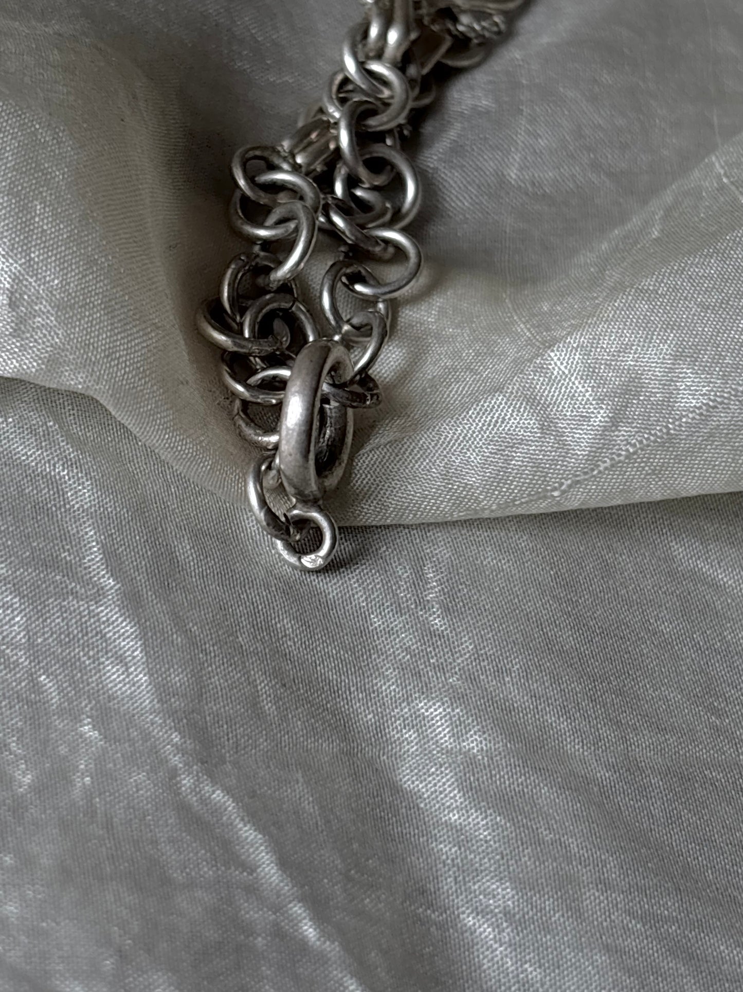 1910-20s Austria monarchy chain necklace Ag900