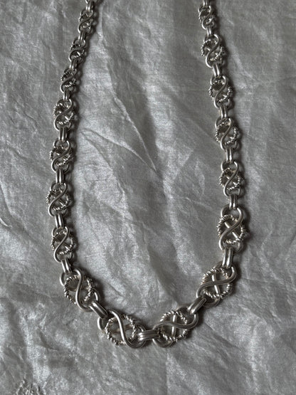 1910-20s Austria monarchy chain necklace Ag900