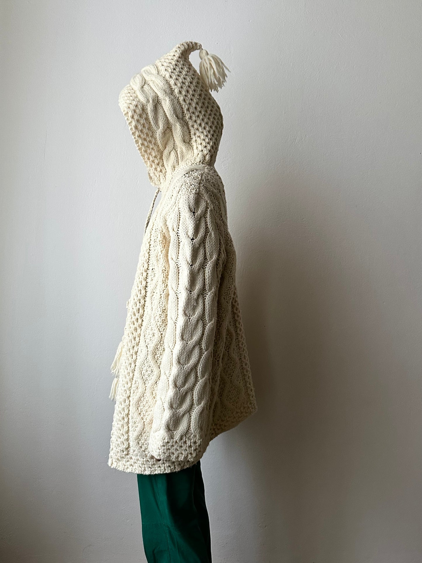 Handmade wool hooded jacket