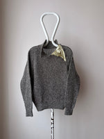 80s Italy mohair mix sweater