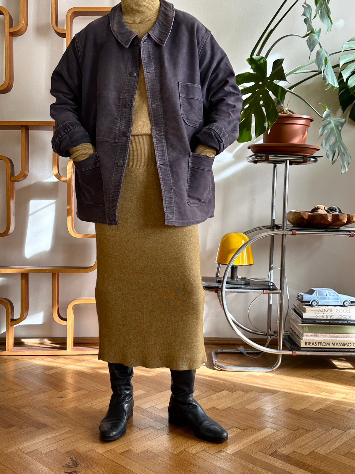 1980s JIL SANDER+ knit long dress