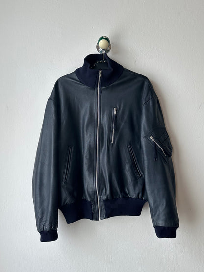 2000s~ German Air Force Leather Flight Jacket