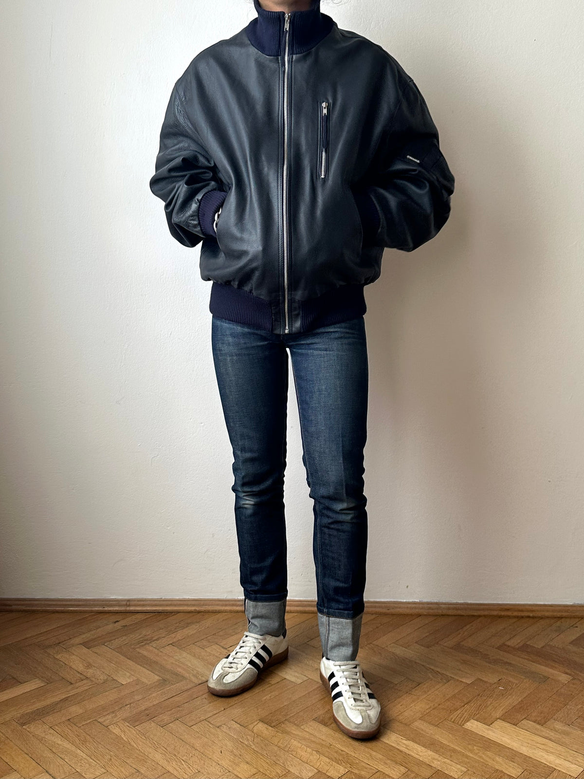 2000s~ German Air Force Leather Flight Jacket