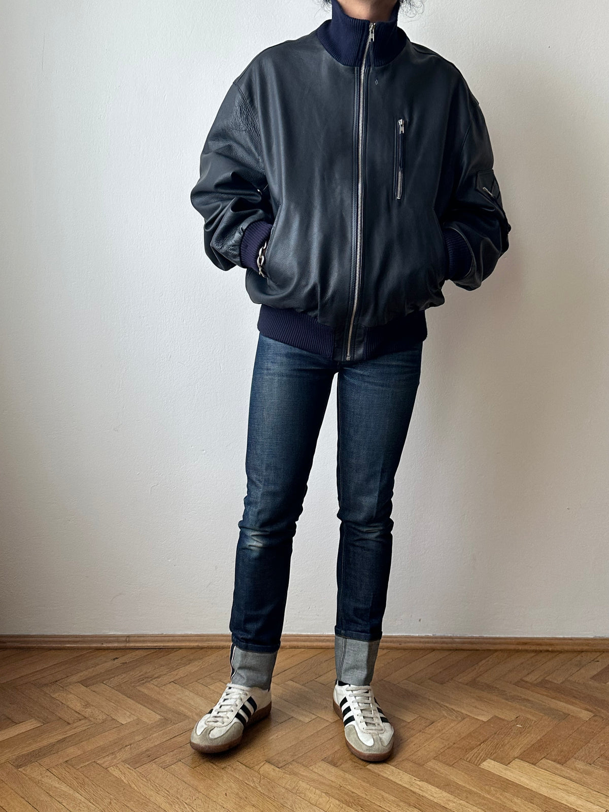 2000s~ German Air Force Leather Flight Jacket