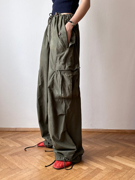 UFO M-51 parachute pants trouser khaki olive green military cargo ミリタリー カーゴパンツ オリーブ カーキ