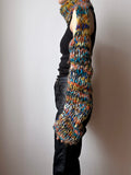 hand knit collar with warm arms