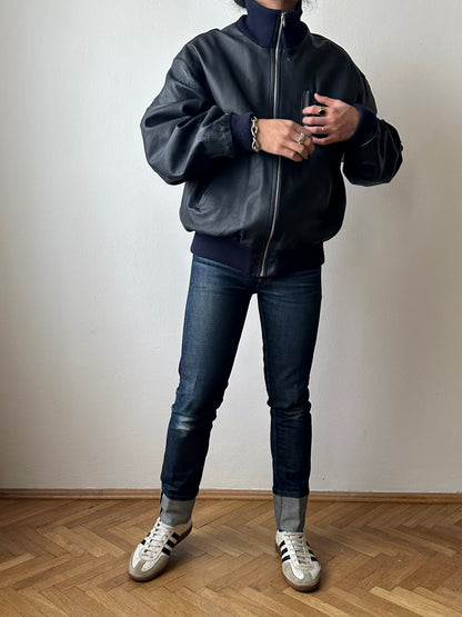 2000s~ German Air Force Leather Flight Jacket