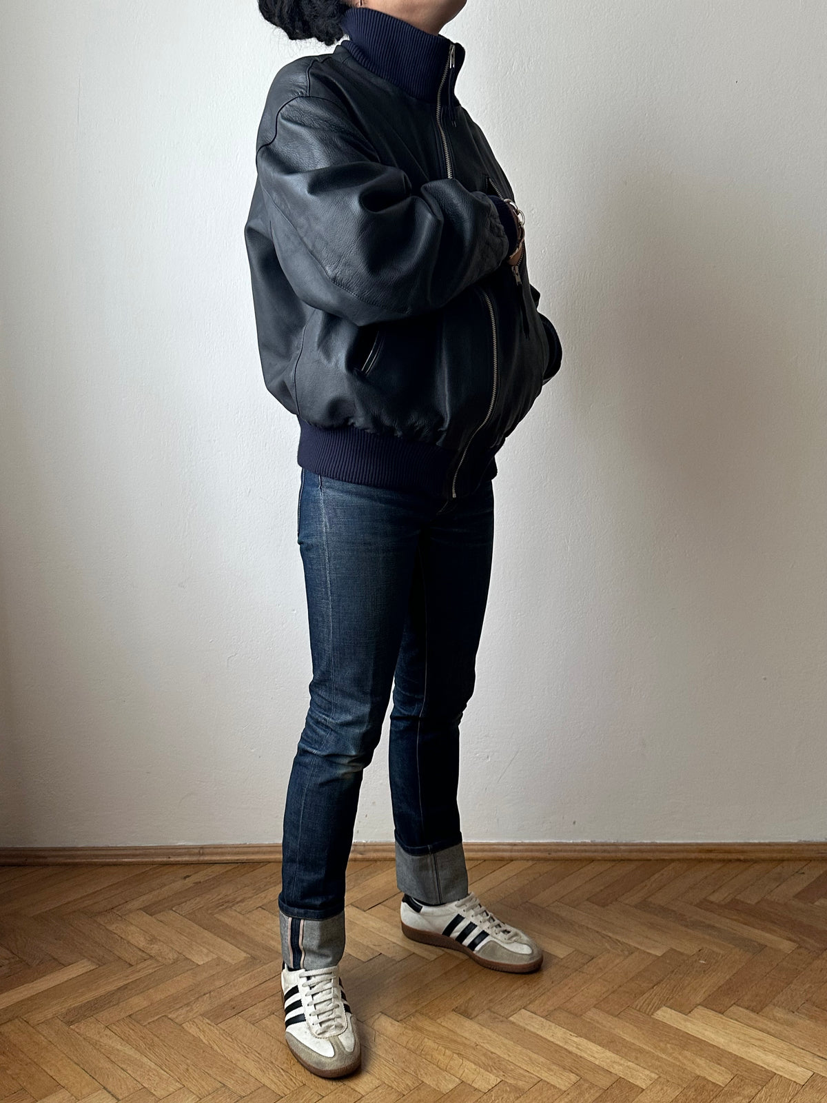 2000s~ German Air Force Leather Flight Jacket