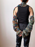 hand knit collar with warm arms