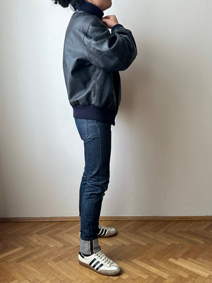 2000s~ German Air Force Leather Flight Jacket
