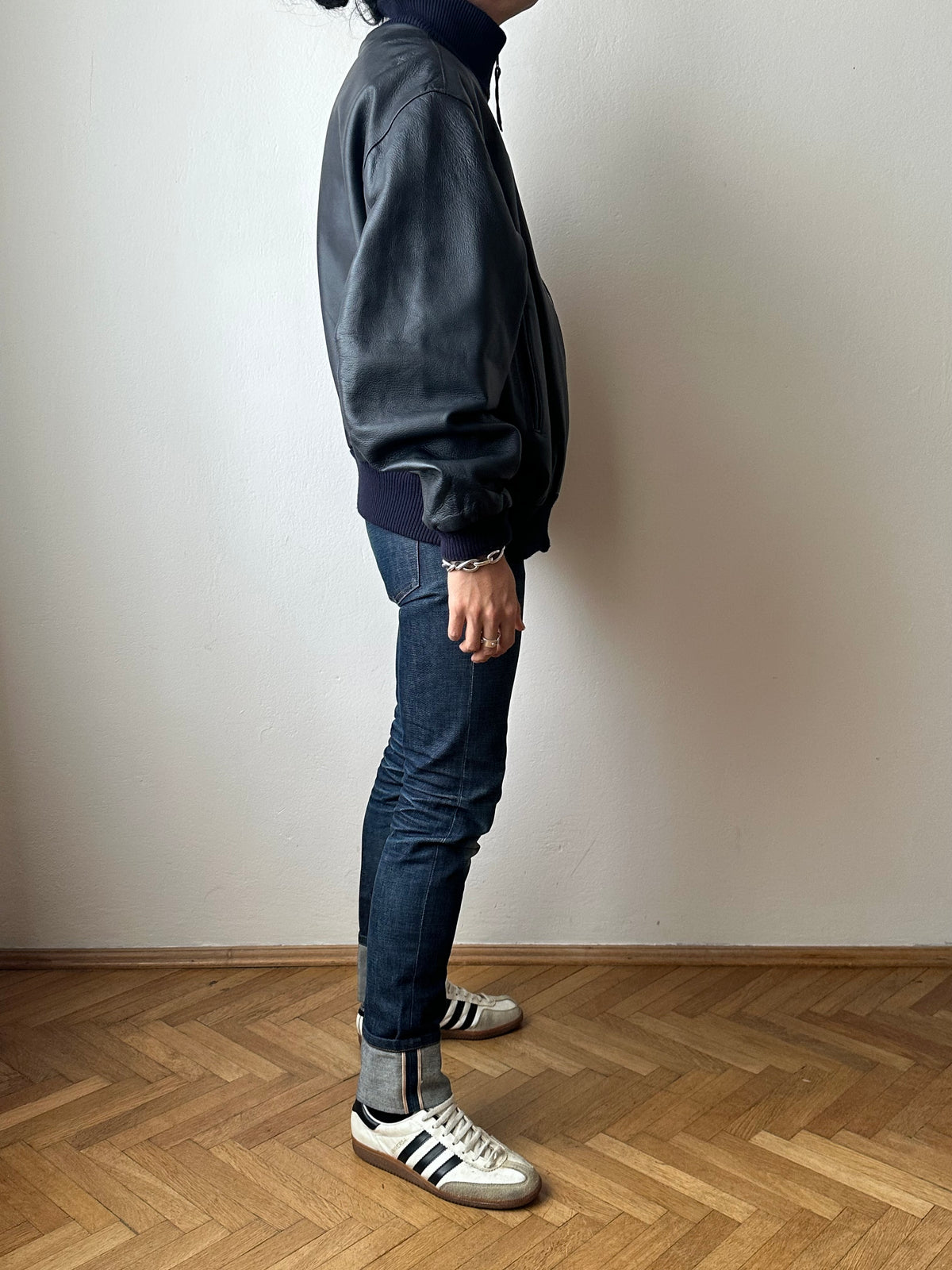 2000s~ German Air Force Leather Flight Jacket