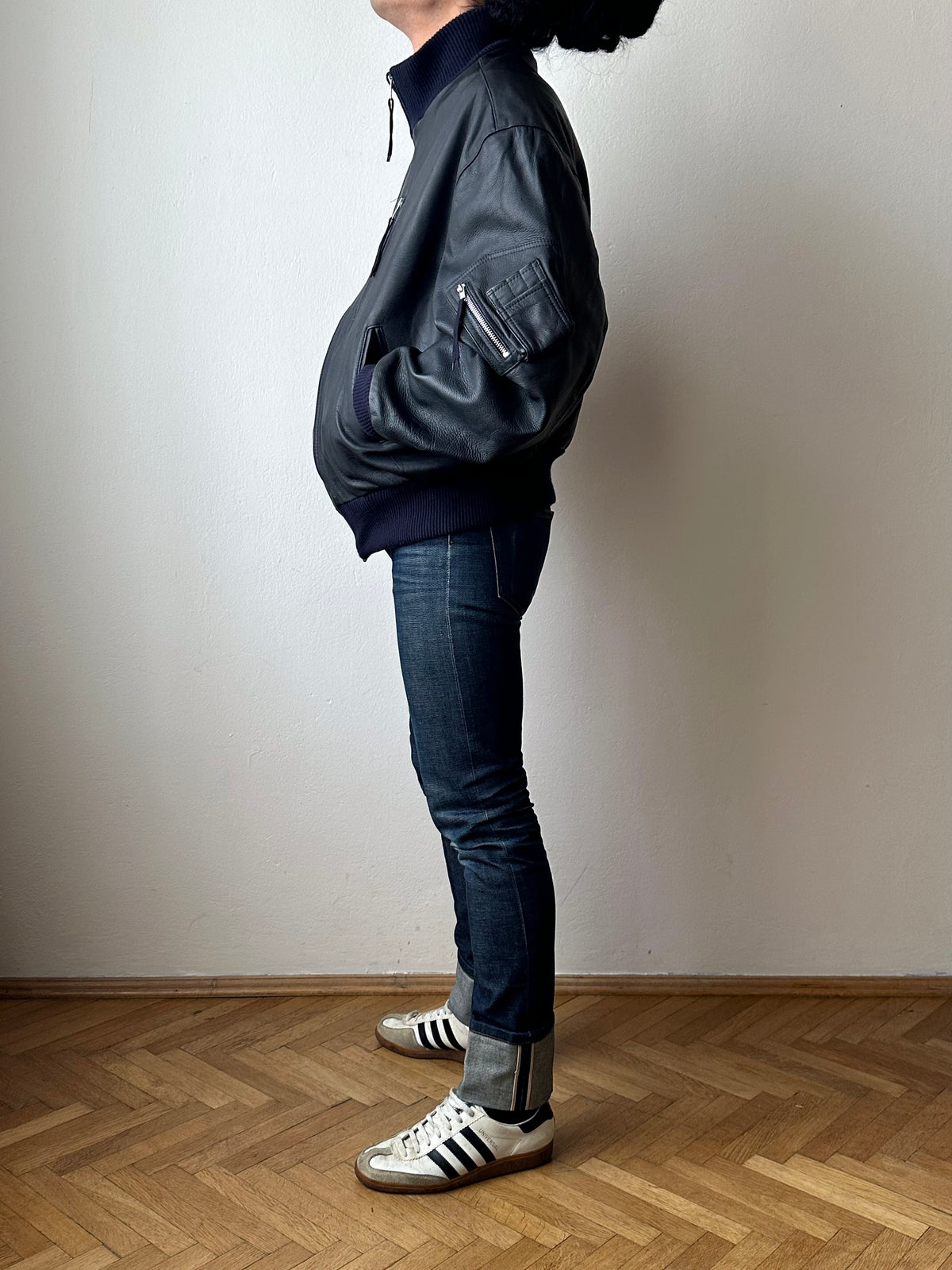 2000s~ German Air Force Leather Flight Jacket