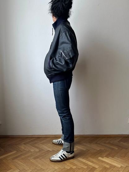 2000s~ German Air Force Leather Flight Jacket