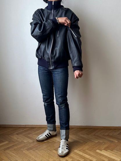 2000s~ German Air Force Leather Flight Jacket