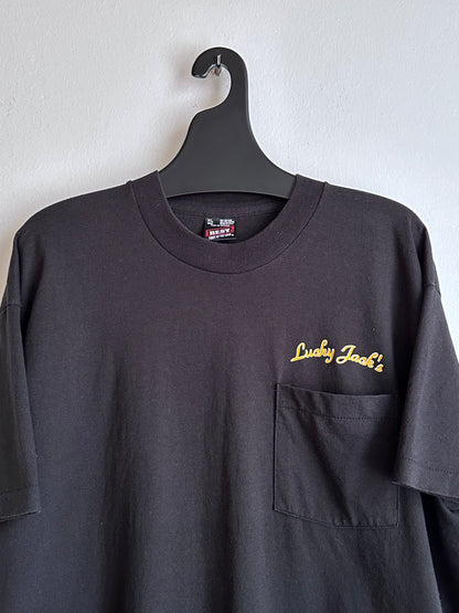 90s Black pocket tee - XL