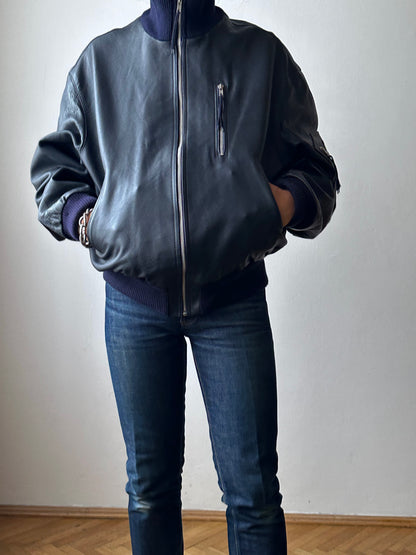 2000s~ German Air Force Leather Flight Jacket