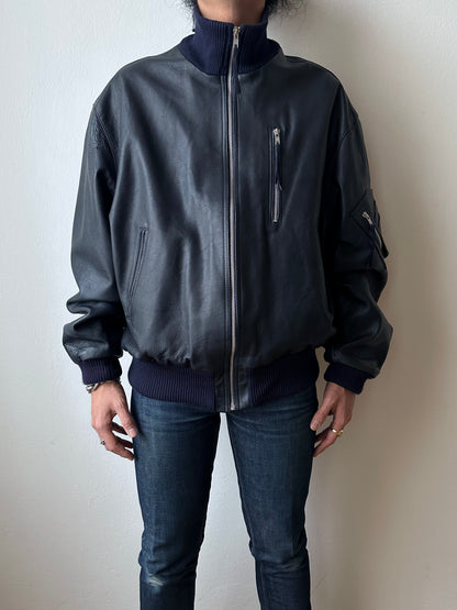 2000s~ German Air Force Leather Flight Jacket