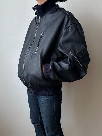 2000s~ German Air Force Leather Flight Jacket