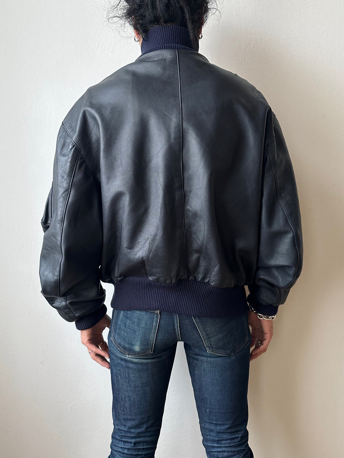 2000s~ German Air Force Leather Flight Jacket