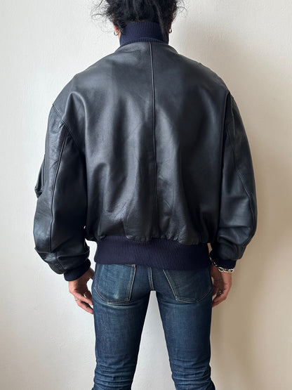 2000s~ German Air Force Leather Flight Jacket
