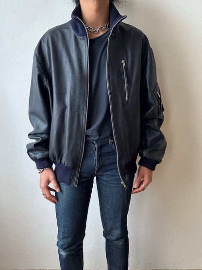 2000s~ German Air Force Leather Flight Jacket