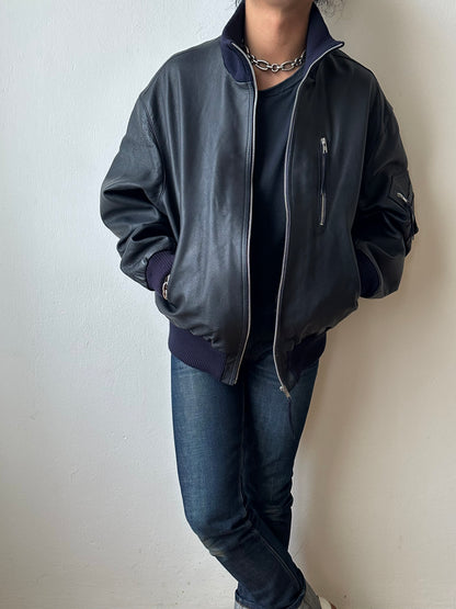2000s~ German Air Force Leather Flight Jacket