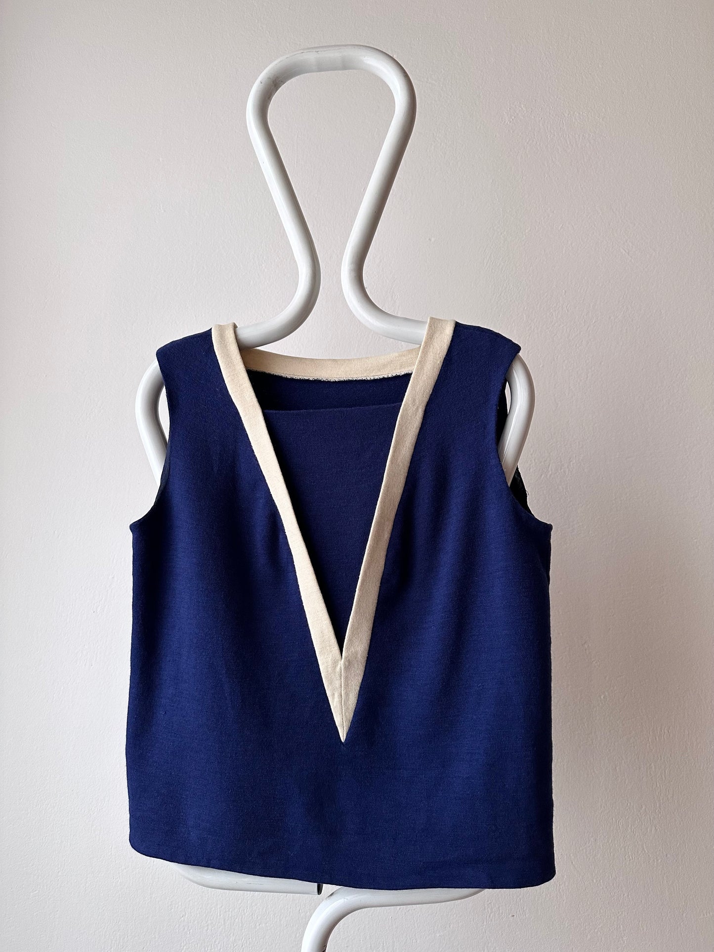 vintage wool acryl knit vest