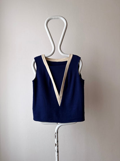 vintage wool acryl knit vest