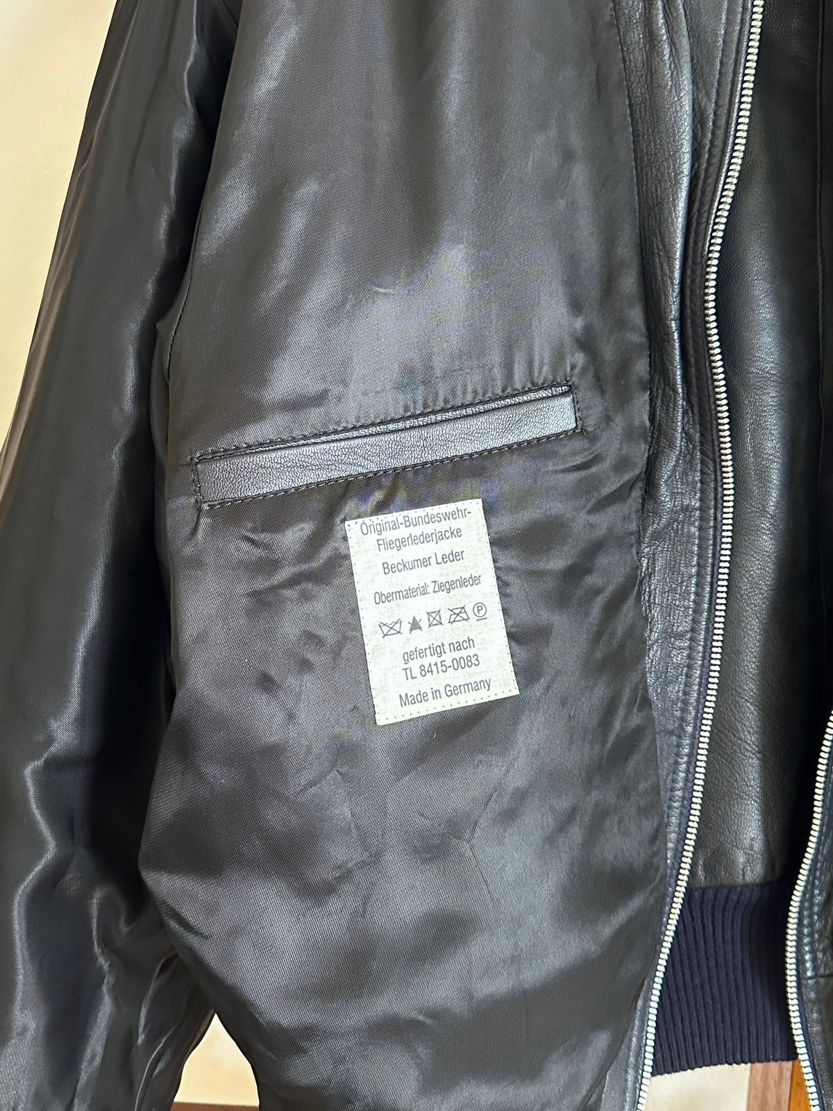 2000s~ German Air Force Leather Flight Jacket
