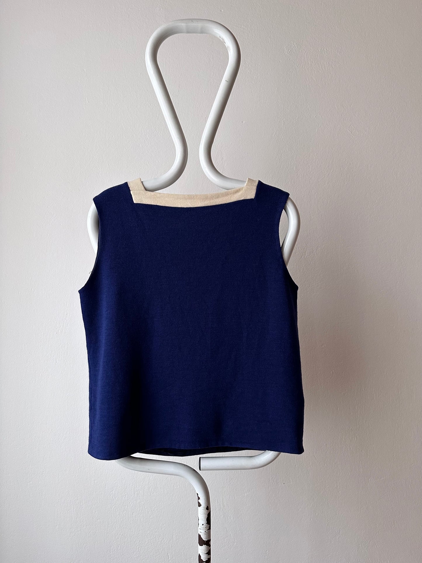vintage wool acryl knit vest