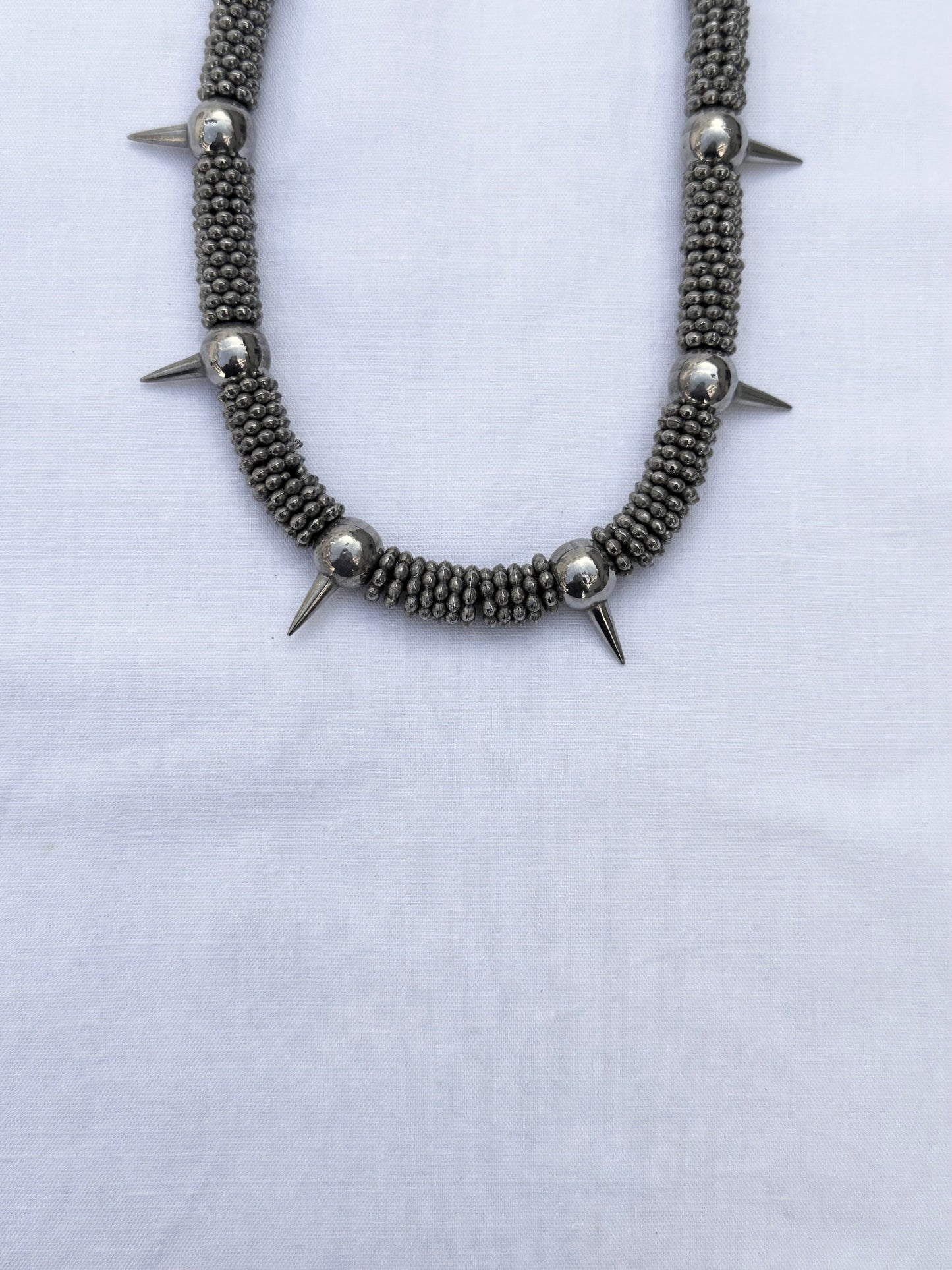 vintage fetish spiked collar